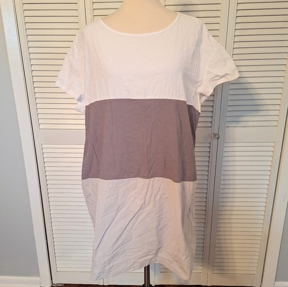 Famulily Cotton Color Block Dress XXL NWOT *L - Picture 2 of 6